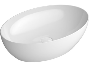 PURA 60X42 - Countertop oval washbasin _ GSI ceramica